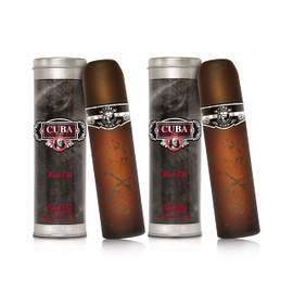 Cuba Black 3.3. fl. oz. Eau De Toilette Spray | Fragrance for Men (Pack of 2)