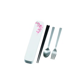 Tatsumiya Adult Cutlery Sakura WH Size (W x D x H): Approx. 8.7 x 1.7 x 1.1 inches (22.2 x 4.4 x 2.9 x 3312