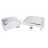 Unbranded Chrome L&R Battery Box Side Cover For Harley Dyna