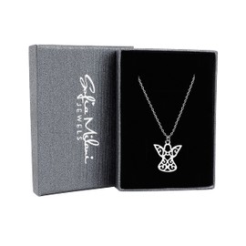 Sofia Milani - N0423 Women's Necklace 925 Silver Guardian Angel Pendant, Sterling silver, No Gemstone