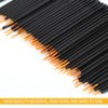 Makeup Brush Eyeliner, Pack of 100 Disposable Eye Sticks, Fine