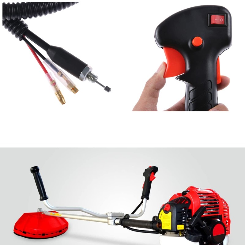 Hicello Strimmer Trimmer Handle Switchwith Throttle Trigger Cable for Strimmer