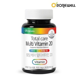로니웰 토탈케어 멀티비타민 20 90정 3개월분 Roniwell Total Care Multivitamin 20 90 Tablets 3 Months Supply