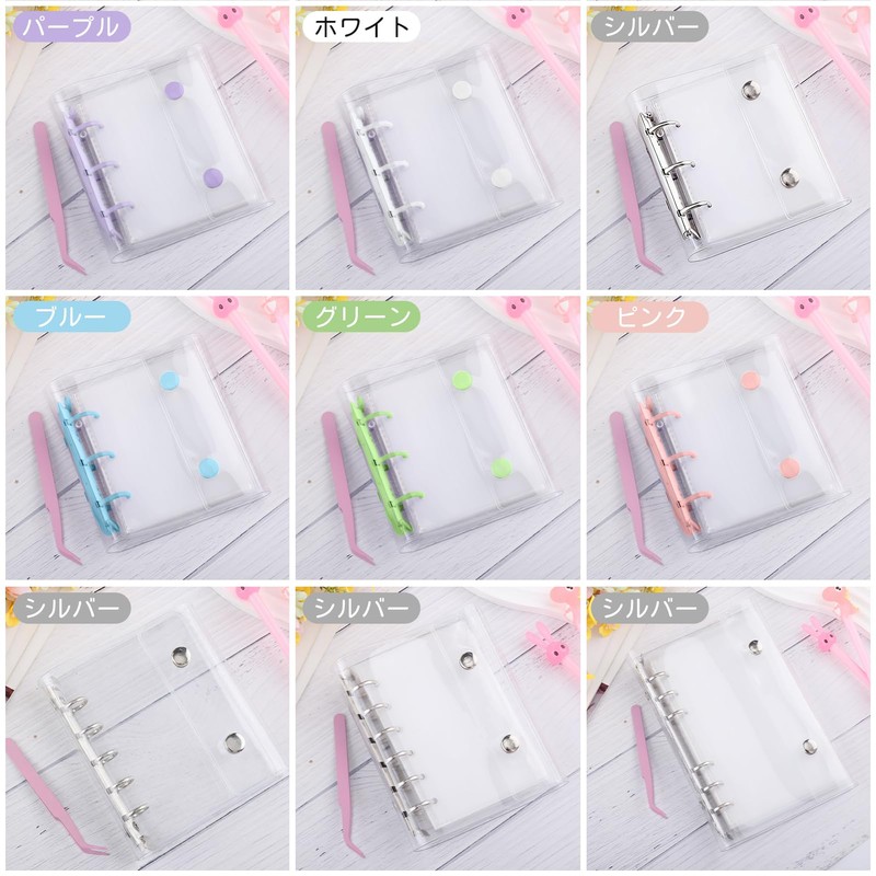 Seal Notebook, Transparent Mini Binder, M5, A8, A7, A6 Size,