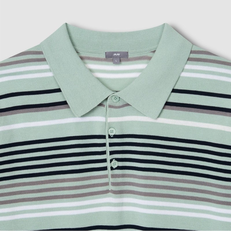 JAJU [JAJU/자주] 남 카라 반팔 니트_라이트 민트 [JAJU] Men's Collar