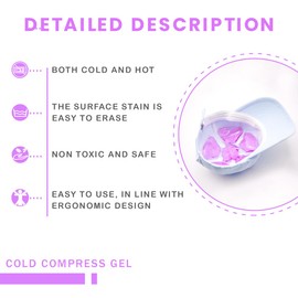 Head Gel Ice Pack, Helmet Ice Pack, Great for Catcher's Helmet, Outdoor Sports, Equestrian, Head Surgery, Relieve Summer Heat and Keep Cool (Purple)