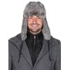 Harrys-Collection Men's Hat Made from the Finest Rabbit Fur Black