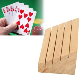 Playing Card Holder, Wooden Card Holder, Wooden Handsfree Card Holder Clip, Playing Card Stand, Wooden Playing Card Holder Card Holder for Kids Adults Seniors