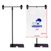 POP Stand, T-Shaped, 360H, Black, Corner, Pack of 5