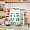 Chefkoch trifft Fackelmann Kitchen Grater with Container - Stainless Steel