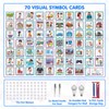 Qivine Children's Calendar, Daily Schedule, Visual Timetable with 70 English