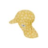Sterntaler Girls' Peaked Cap with Neck Protection, yellow