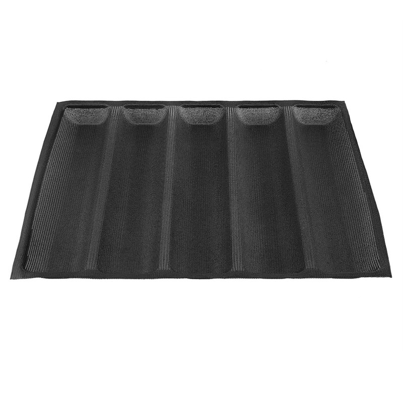 Moldes de Pan de Forma Oblonga de Silicona Baguette Pan