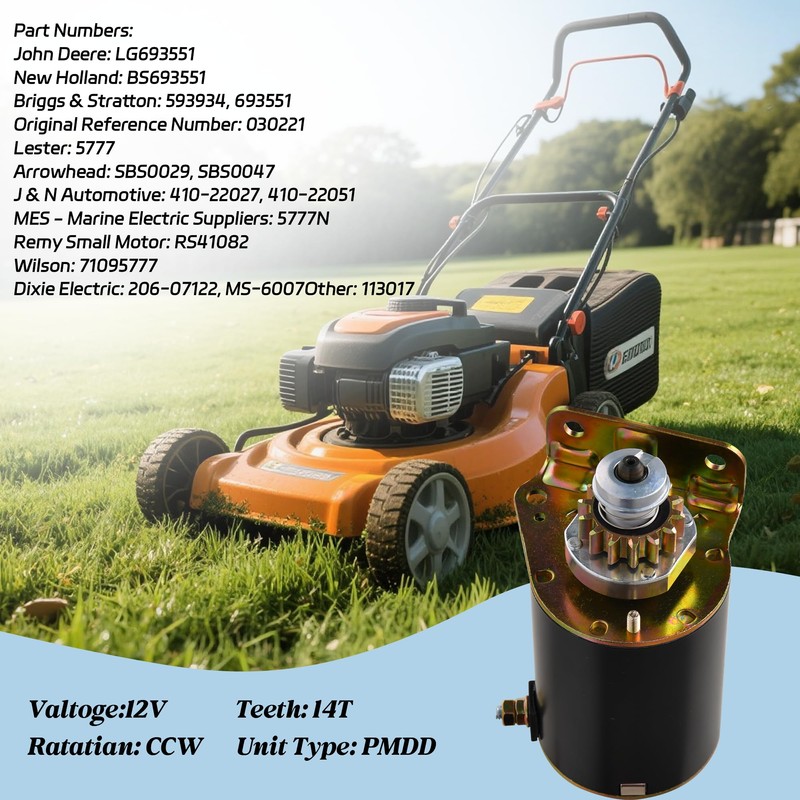 San-IgniteX 14T CCW Starter Motor for Briggs & Stratton Engines