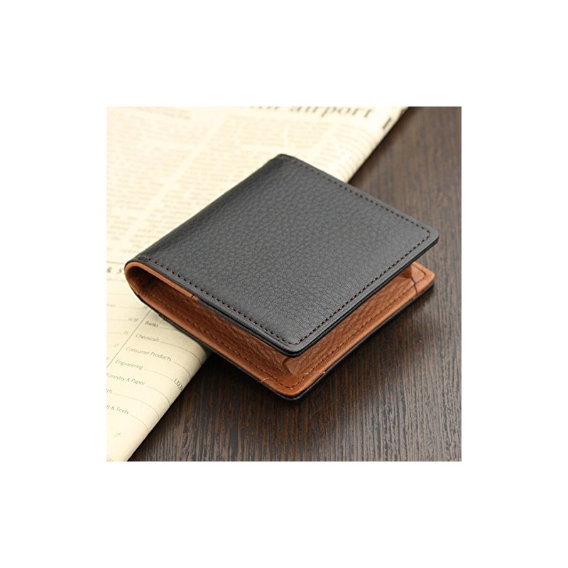 Abies Lambskin Cowhide Box, Coin Purse, Made in Japan, Black