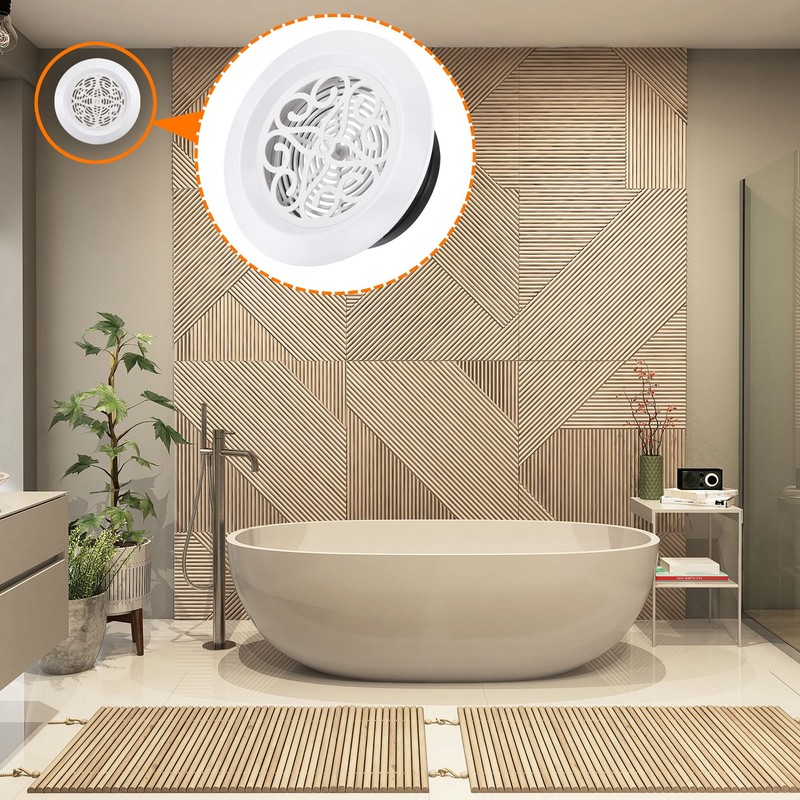 MECCANIXITY Round Air Vent 6 Inch Adjustable Pattern Screen Grille