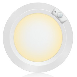 Awanber Battery Operated Motion Detector Lights Indoor LED Closet Lights Battery Powered Motion Sensor Stair Lights 210LM 3000K for Stairwell Laundry Cabinet Hallway Bathroom - Warm White