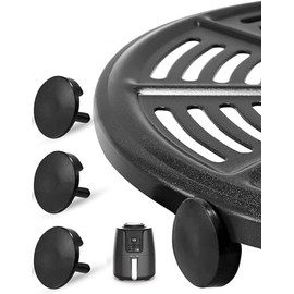 Air Fryer Accessories Replacement 3 Pieces Heat Resistant Food Grade Anti-scratch Silicone Air Fryer Rubber for Ninja AF101 AF161 AF150AMZ Air Fryer Accessories,Dishwasher Safe