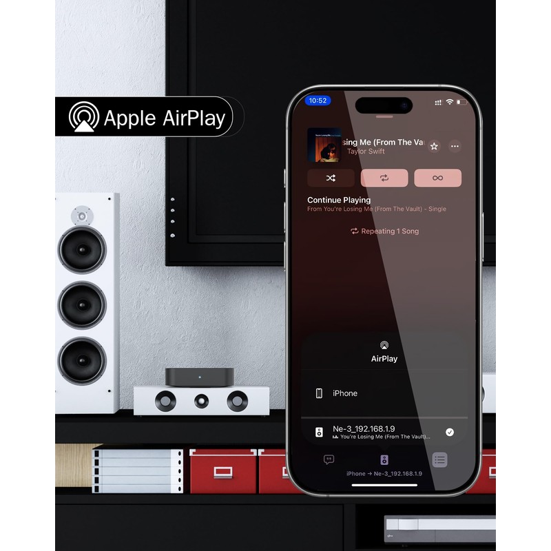 ARSY Ne-3 Streaming Music Receiver, Airplay 2 Receiver, Hi-Fi Auido