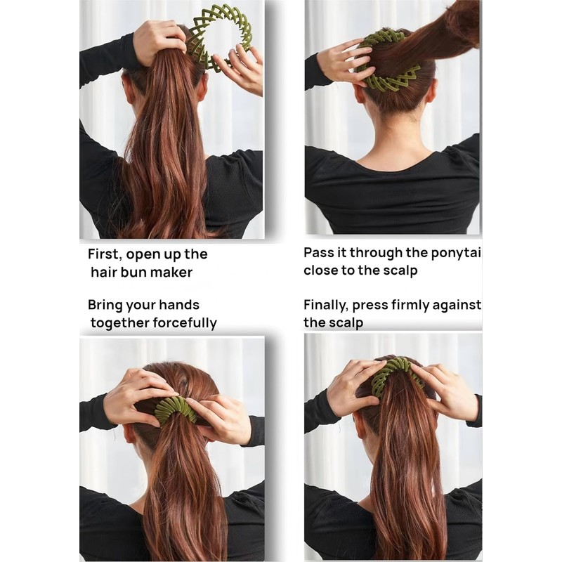 Pinzas para el cabello con forma de nido de pájaro,