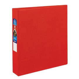 Avery Heavy-Duty Binder with 1.5-Inch One Touch EZD Ring, Red (79585)