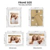 Hongkee 5x7 Picture Frame with Glass, Display Pictures 4x6 with