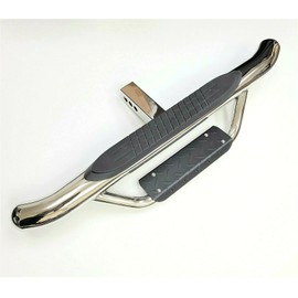 36" x 6.5" Towing Hitch Step Bar Drop Step 2" Receiver Round End Chrome Rear Bumper Guard Universal Truck Trailer