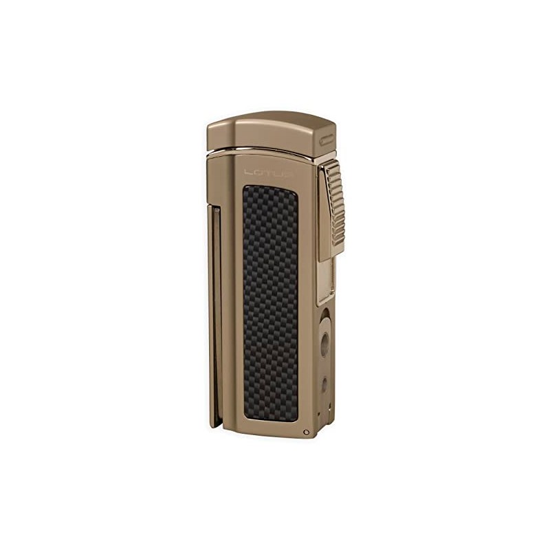 Lotus Dominator Table Cigar Lighter with Quad Wind-Resistant Torch Flames,