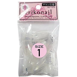エリコネイル プロフェッショナル クリアチップ サイズ別チップ50枚入り EROVB-1