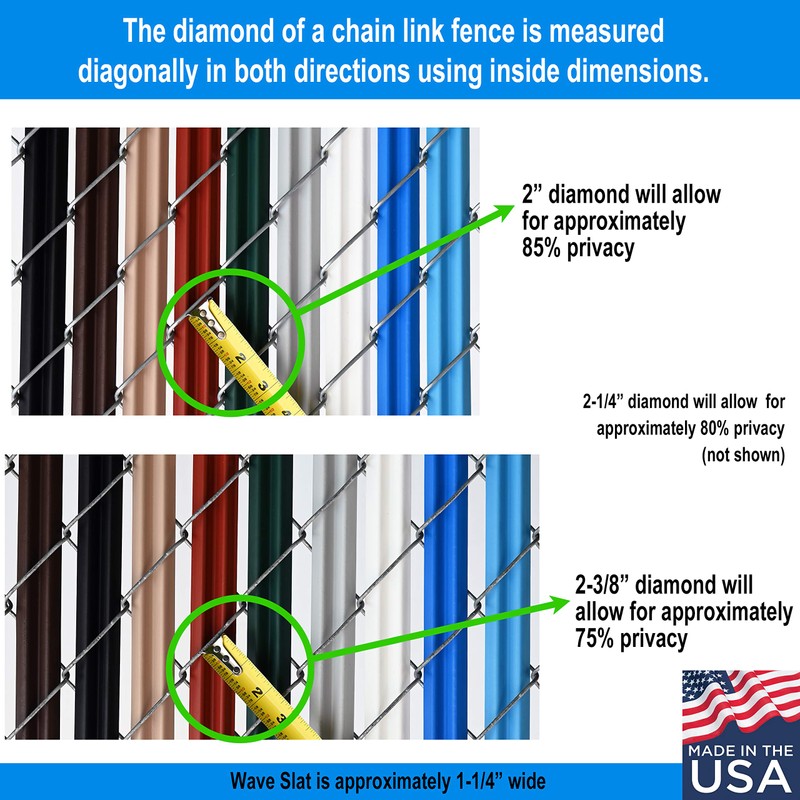 White Wave Slat (9 Colors Available) Single Wall Bottom Locking