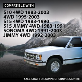 LQI Shaft Disconnect Conversion Kit Compatible with Chevy S10 S15 Jimmy Sonoma 4WD 1983-2003 PSL500