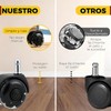 Fuwen 6PCS Ruedas para Silla de Oficina