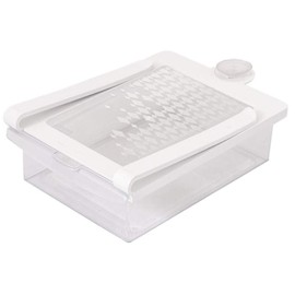 BranQ 1180 Fridge Drawer Organiser with Suction Cup Shelf Holder Box Lid Storage Box BPA Free