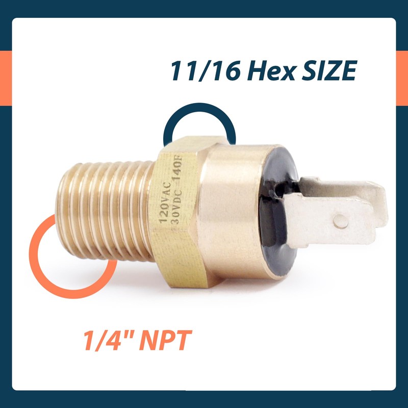 Lisnhlin 42002-0025S Automatic Gas Shutoff Switch (AGS) Compatible with Pentair