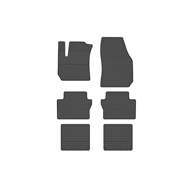 All4You Rubber Mats Original Quality Floor Mats Rubber Black Set