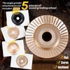 BLEKOO 5PC Angle Grinder Wood Carving Disc Set, 4" &