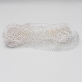 Ammoya Naturals African Exfoliating Net Sponge for Sensitive Skin, 45" Long african net sponge Lightweight Shower Personal Bath Accessory Smooth:_White
