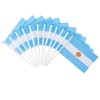 Runesol 12 Pack Hand Held Argentina Flags, 14cm x 21cm,