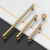 Asidrama 10 Pack 3.75 Inch(96mm) Champagne Bronze Kitchen Cabinet Handles,