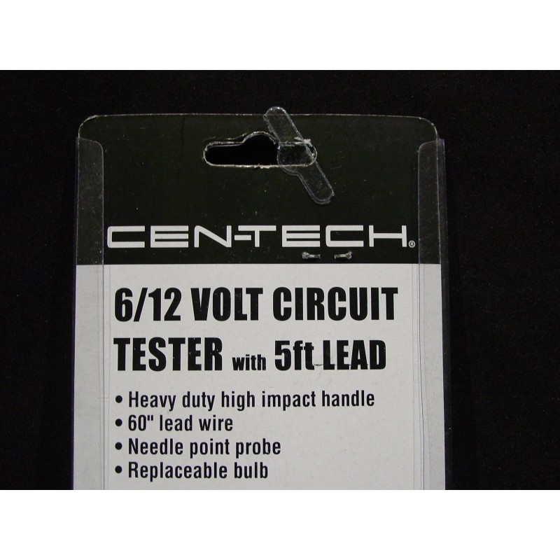Cen-tech CIRCUIT TESTER 6/12 V Volt Auto Fuse Diagnostic Tool