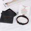 MOOGEEN Anniversary Birthday Gifts for Him Boyfriend Braided Leather Bracelet