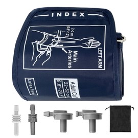 AYNKH Extra Large Blood Pressure Cuff with 4 Connectors Storage Bag, 22-52CM / 9-21Inches Circumference for Bigger Upper Arms, Compatible with BP Monitors Digital Machine