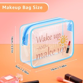 Gfhzdmf Wake Up And Make Up Bag Inspirational Gifts for Make Up Lover Gift for Women Female Best Friends Sisters Cosmetic Bag Christmas Birthday Gift for Coworker Toiletry Bag for Travel