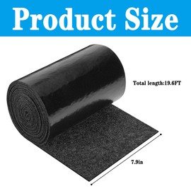 7.9in x 19.6ft Boat Trailer Bunk Carpet - Marine Trailer Bunk Carpet - Trailer Boat Bunk Padding for Outdoor Boat Trailer Jet Ski Ramp Garage Dock