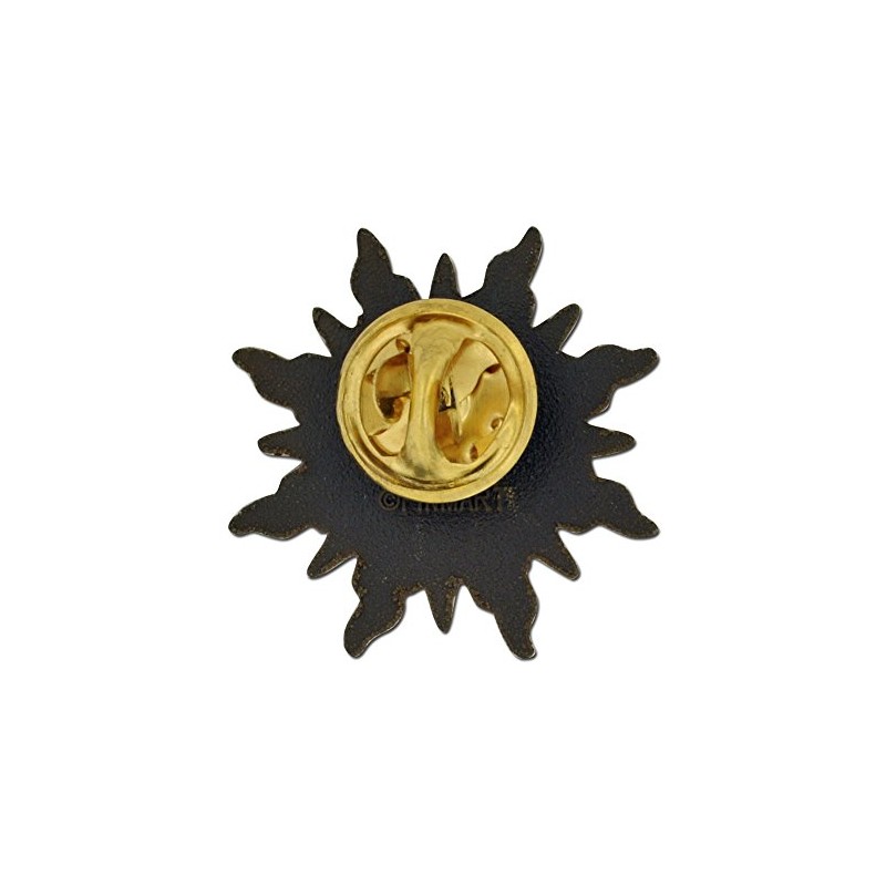 PinMart's Gold 3D Sun Face Sunshine Lapel Pin
