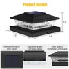 APONUO Solar Post Lights Outdoor, 2 Lighting Modes 16 LEDs