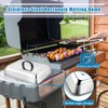 HaSteeL Rectangular Basting Cover, Stainless Steel Cheese Melting Dome Steaming