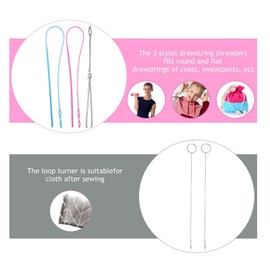 Kit de bucles de costura de 6 piezas, herramientas completas de acero inoxidable, herramientas de costura resistentes a la deformación para el hogar DIY