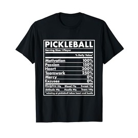 Sports Nutrition Pickleball T-Shirt, black