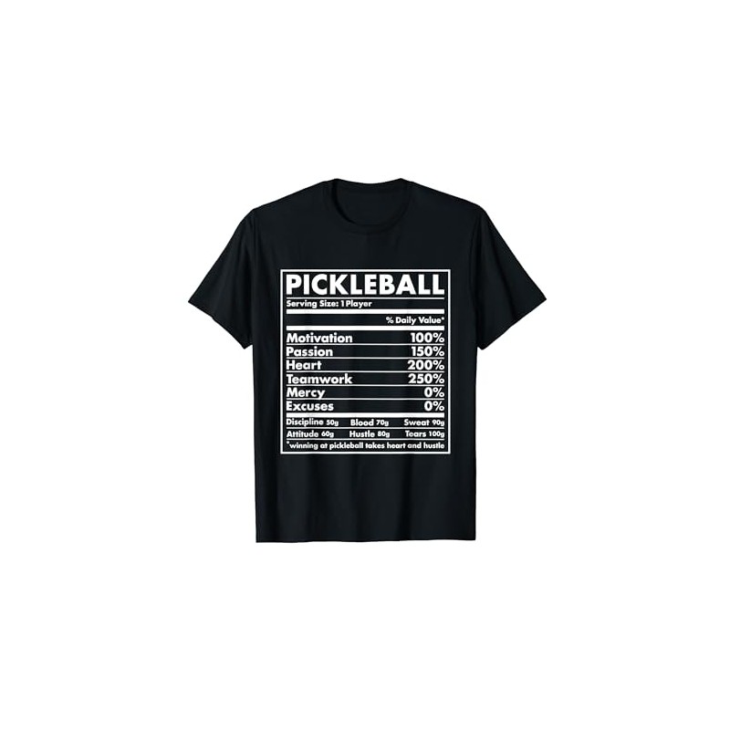 Sports Nutrition Pickleball T-Shirt, black
